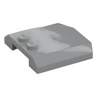 Brick Wedged, Curved Triple 4 x 4 x 2/3, 2 Studs em Cinza azulado claro