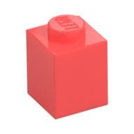 Brick 1 x 1 em Coral