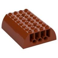 Brick Curved 8 x 6 x 2 Double em Laranja escuro