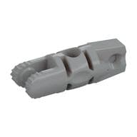 Hinge Cylinder 1 x 3 Locking with 1 Finger and 2 Fingers On Ends, with Hole, 7 Teeth