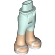 Minidoll Hips and Trousers with Back Pockets with White Sandals