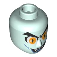 Minidoll Head Male, Yellow Eyes, Open Mouth, Tooth, Fangs (Vampire), Blue Cheeklines