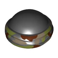 Bald Head with Tied Bandanna with Camouflage Print