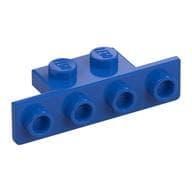 Bracket 1 x 2 - 1 x 4 [Rounded Corners at Bottom, Square Corners at Top] em Azul