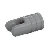 Hinge Cylinder 1 x 2 Locking with 2 Click Fingers and Axle Hole, 7 Teeth em Cinza azulado claro