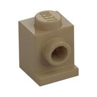 Brick Special 1 x 1 with Headlight em Bege escuro