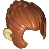 Hair and Sideburns, with Tan Ears Print