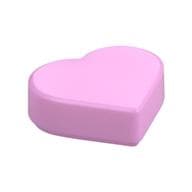 Tile 1 x 1 Heart em Rosa vivo