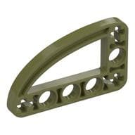 Technic Beam 3 x 5 L-Shape with Quarter Ellipse Thin em Verde oliva