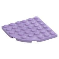 Plate Round Corner 6 x 6 em Lavanda
