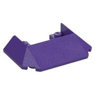 Brick Wedged, Sloped 45° 6 x 4 Double / 33°, 5 Bottom Tubes [Train Roof] em Roxo escuro