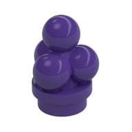 Food Ice Cream Scoops em Roxo escuro