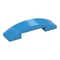 Brick Curved 4 x 1 Double, No Studs em Celeste escuro