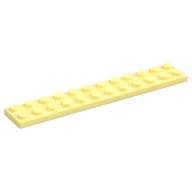 Plate 2 x 12 em Amarelo vivo claro