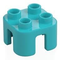 Duplo Chair with no Back / Stool em Celeste médio