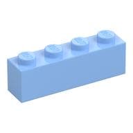 Brick 1 x 4 em Azul vivo claro