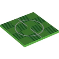 Tile 6 x 6 with Soccer Field, Center Print