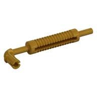 Exhaust Pipe with Technic Pin - Flat End, Squared Hole em Dourado perolado