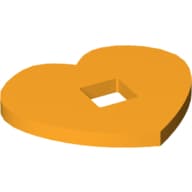 Felt Heart Large with Square Hole
