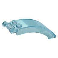 Windscreen 6 x 2 x 2 with Handle em Azul claro translúcido opala