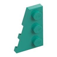 Wedge Plate 3 x 2 Left em Turquesa escuro