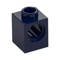 Technic Brick 1 x 1 with Pin Hole em Azul escuro