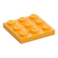 Plate 3 x 3 em Laranja vivo claro