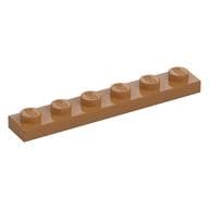 Plate 1 x 6 em Nougat médio