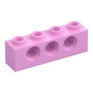 Technic Brick 1 x 4 [3 Pin Holes] em Rosa vivo