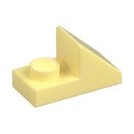 Brick Sloped 45° 2 x 1 with 2/3 Cutout [New Version] em Amarelo vivo claro