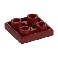 Tile Special 2 x 2 Inverted em Vermelho escuro
