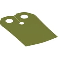 Neckwear Cape, Straight Side [Traditional Starched Fabric] em Verde oliva