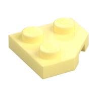 Wedge Plate 2 x 2 Cut Corner em Amarelo vivo claro
