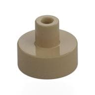 Tile Special Round 1 x 1 with Hollow Bar em Bege escuro