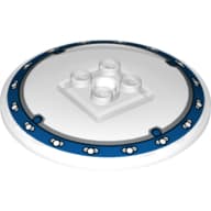 Dish 6 x 6 Inverted (Radar) with Blue Border Print