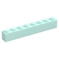 Brick 1 x 8 em Água-marinha claro