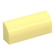Brick Curved 1 x 4 x 1 1/3 No Studs em Amarelo vivo claro