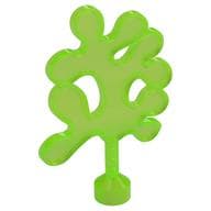 Duplo Plant / Tree / Seaweed em Verde vivo translúcido