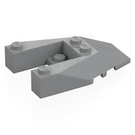 Brick Wedged, Sloped 6 x 4 Cutout, Stud Notches em Cinza azulado claro