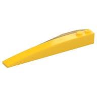 Brick Wedged, Curved 10 x 3 Right em Amarelo