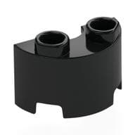 Brick Round, Half 1 x 2