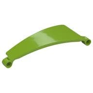 Technic Panel Curved 5 x 13 x 2 Tapered, Right #51 em Verde-limão