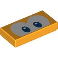 Tile 1 x 2 with Blue Eyes (Eep/Cheep Cheep) Print
