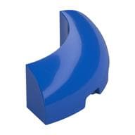 Brick Round Corner 3 x 3 x 1 No Studs em Azul