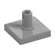 Tile Special 2 x 2 with Top Pin [Squared Holes] em Cinza azulado claro