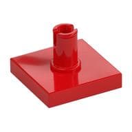 Tile Special 2 x 2 with Top Pin [Squared Holes] em Vermelho