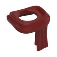 Minifig Neckwear Long Scarf Wrapped Around Neck em Vermelho escuro