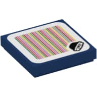 Tile 2 x 2 with Buzzy Beetle and Barcode Print (Sticker)