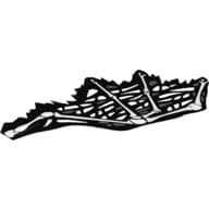 Wing, Left, White Bones Print