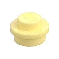 Plate Round 1 x 1 with Solid Stud em Amarelo vivo claro